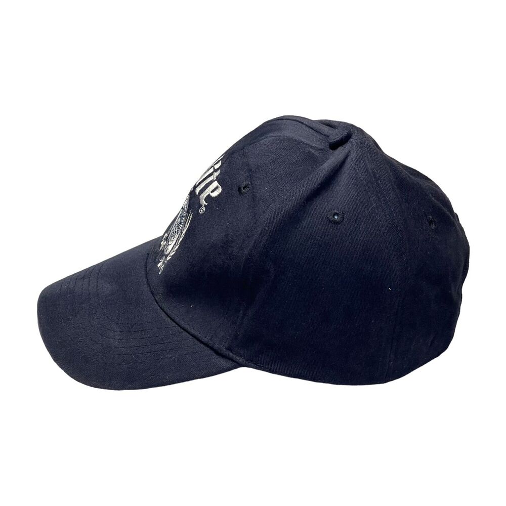 Miller Lite Navy Embroidered A Fine Pilsner Beer Classic Adjustable Snapback Hat - Picture 2 of 7